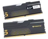 Acer Predator 48GB Kit (2x24GB) HERMES RGB Black 黑色 BL.9BWWR.457 DDR5 8200MHz CL40 Memory AMD EXPO & Intel XMP 3.0 (RM-AH5M48B)